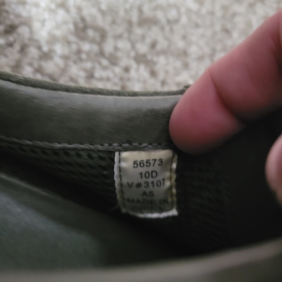 Lands End Walking Shoe Olive Suede Slip-On Casual Comfort Loafer Women\'s Size 10 main image 5